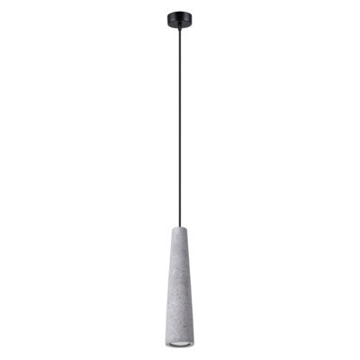 Sollux Lighting Electra Concrete Grey 1 Lights Industrial Pendant Lamps - image 1