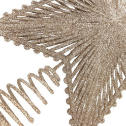 Glitter 3D Star Christmas Tree Topper - Gold - thumbnail 3