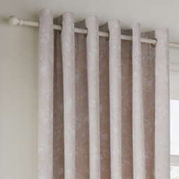 Wylder Nature Bella Floral Room Darkening Eyelet Curtain Pair Natural  (W)229Cm X (D)183Cm - thumbnail 2