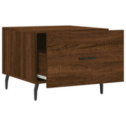 Berkfield Durable Coffee Table Brown Oak 50X50X40 Cm Engineered Wood - thumbnail 6
