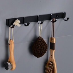 Wall Hooks, Heavy Duty Aluminum Towel Hooks For Hanging Coats Hats Keys Clothes, Closet Hooks, Wall Mounted Rack - thumbnail 3