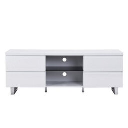 Furniture in Fashion Sydney High Gloss Tv Stand In White With 4 Drawers - thumbnail 4