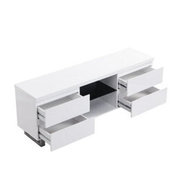 Furniture in Fashion Sydney High Gloss Tv Stand In White With 4 Drawers - thumbnail 5