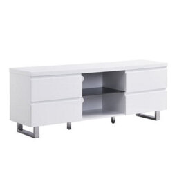 Furniture in Fashion Sydney High Gloss Tv Stand In White With 4 Drawers - thumbnail 3