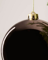 Werchristmas Mocha Extra Large Shatterproof Bauble Shiny 15 Cm - thumbnail 5