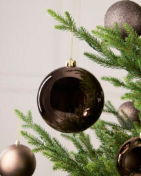 Werchristmas Mocha Extra Large Shatterproof Bauble Shiny 15 Cm - thumbnail 3