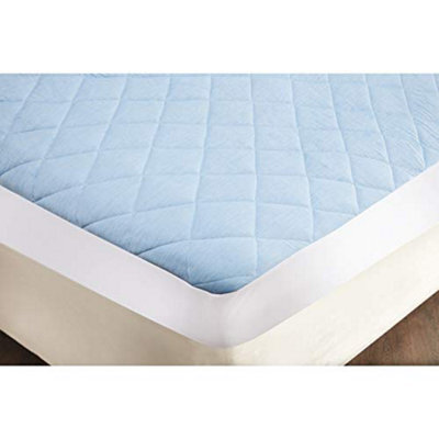 Just So Home Double Cool Blue Gel Luxury Quilted Mattress Protector