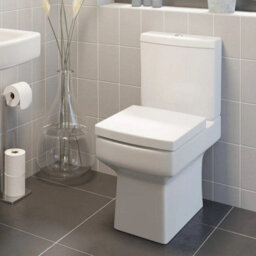 Affine 1600mm Bathroom Suite Single Ended Bath Toilet Vanity Unit Basin White Modern - thumbnail 2