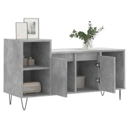 Berkfield Stylish Tv Cabinet Concrete Grey 100X35X55 Cm Engineered Wood - thumbnail 4