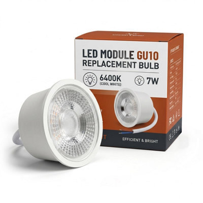 Led Spot Lights Ceiling Cool White 6400K Recessed Downlight Ultra Flat 7W 720Lm 230V Bulb Lights 10 Pack - image 1
