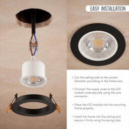Led Spot Lights Ceiling Cool White 6400K Recessed Downlight Ultra Flat 7W 720Lm 230V Bulb Lights 10 Pack - thumbnail 4