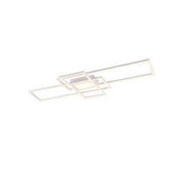 Luminosa Lighting Luminosa Irvine Modern 60W Led Semi Flush Light White Matt 3000-6500K Remote Control - Uk Stock - thumbnail 1