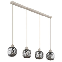 Luminosa Lighting Luminosa Antonio Bar Pendant Ceiling Light Matt Beige 4X E27 - thumbnail 3