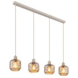 Luminosa Lighting Luminosa Antonio Bar Pendant Ceiling Light Matt Beige 4X E27 - thumbnail 1
