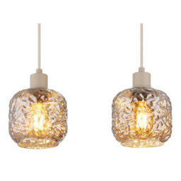 Luminosa Lighting Luminosa Antonio Bar Pendant Ceiling Light Matt Beige 4X E27 - thumbnail 5