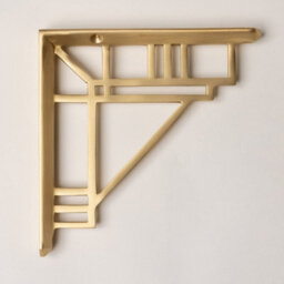 Brass bee Solid Brass Camden Shelf Brackets - Satin Brass 205mm X 205mm - Large - thumbnail 6