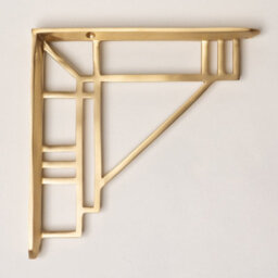 Brass bee Solid Brass Camden Shelf Brackets - Satin Brass 205mm X 205mm - Large - thumbnail 3