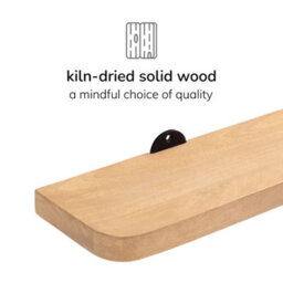 MH London Dale Solid Wood Set Of 4 Wall Mounted Floating Shelves - thumbnail 5