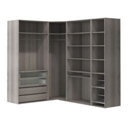 GoodHome Atomia Freestanding Grey Oak Effect Chipboard Wardrobe, Clothing & Shoes Organiser (H)2250mm (W)3800mm (D)580mm - thumbnail 2