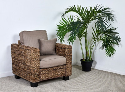 Cushion Cover Set For Conservatory Armchair In Autumn Biscuit