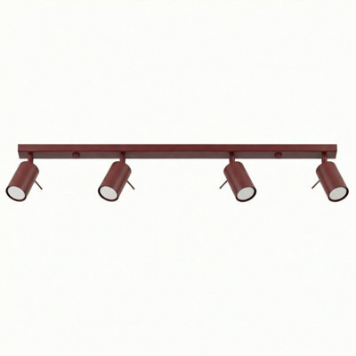 Luminosa Lighting Luminosa Ring Ceiling Spotlight Bar Burgundy 4X Gu10 - image 1