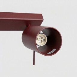 Luminosa Lighting Luminosa Ring Ceiling Spotlight Bar Burgundy 4X Gu10 - thumbnail 5