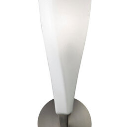 Luminosa Lighting Luminosa Neo Wall Lamp Switched 1 Light E27, Satin Nickel/frosted White Glass - thumbnail 7