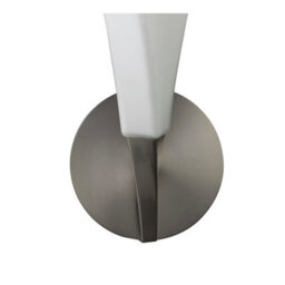 Luminosa Lighting Luminosa Neo Wall Lamp Switched 1 Light E27, Satin Nickel/frosted White Glass - thumbnail 6