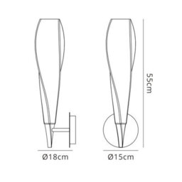 Luminosa Lighting Luminosa Neo Wall Lamp Switched 1 Light E27, Satin Nickel/frosted White Glass - thumbnail 9