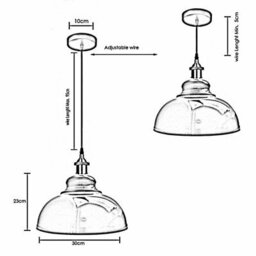 Vintage Green Brass Pendant Lamp Retro Industrial Metal Shade With Bulb Guard - thumbnail 6