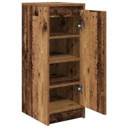 Vidaxl Shoe Cabinet Old Wood 29.5X34X76 Cm Engineered Wood - thumbnail 5