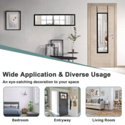Costway Full Length Mirror Full Body Dressing Mirror Door Over The Door & Wall Hanging - thumbnail 9