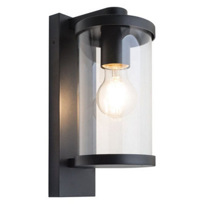 Long Life Lamps Company Outdoor Wall Light Black Lantern Clear Diffuser Zlc378 With Led 4W Warm - image 1