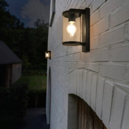 Long Life Lamps Company Outdoor Wall Light Black Lantern Clear Diffuser Zlc378 With Led 4W Warm - thumbnail 8