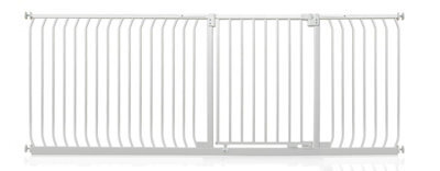 Safetots Elite Pressure Safety Gate, 216Cm - 225Cm, Matt White, Pressure Fit Stair Gate - image 1