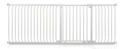 Safetots Elite Pressure Safety Gate, 216Cm - 225Cm, Matt White, Pressure Fit Stair Gate - thumbnail 1