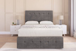 "Sloomy Cambridge Slate Naples Divan Bed Set 4 Drawers - 26"" Strutted & 12"" Footboard 6' Super King" - thumbnail 1