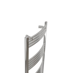 Simple Bathroom 1600X600mm Chrome Designer Curved Ladder Style Radiator - thumbnail 2