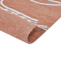 Beliani Outdoor Rug Yavu Light Red 140 X 200 Cm - thumbnail 5