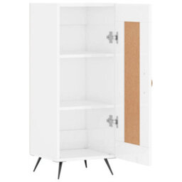 Berkfield Sideboard High Gloss White 34.5X34X90 Cm Engineered Wood - thumbnail 6
