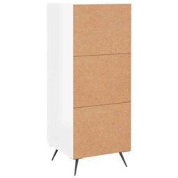 Berkfield Sideboard High Gloss White 34.5X34X90 Cm Engineered Wood - thumbnail 8