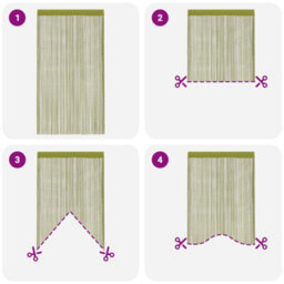 Walplus String Curtains 2 Pcs 140X250 Cm Green - thumbnail 6