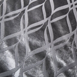 Soirée Belfort Geo Ogee Woven Soft Velvet Dark Grey Filled Cushion - thumbnail 2