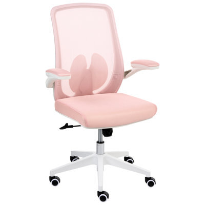 Beliani Office Chair Overlord Pastel Pink - image 1