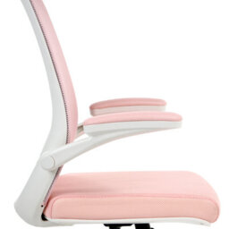 Beliani Office Chair Overlord Pastel Pink - thumbnail 6
