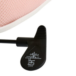 Beliani Office Chair Overlord Pastel Pink - thumbnail 8