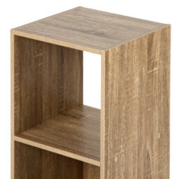 Jane - 2X1 Bookcase - Cube Storage Boxes (Oak) - thumbnail 6