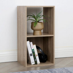 Jane - 2X1 Bookcase - Cube Storage Boxes (Oak) - thumbnail 3