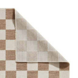 Beige Geometric 10mm Thick Rug, Stain-Resistant Anti-Shed Modern Rug For Bedroom, Living, & Dining Room-60Cm X 230Cm  (Runner) - thumbnail 8