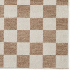 Beige Geometric 10mm Thick Rug, Stain-Resistant Anti-Shed Modern Rug For Bedroom, Living, & Dining Room-60Cm X 230Cm  (Runner) - thumbnail 7